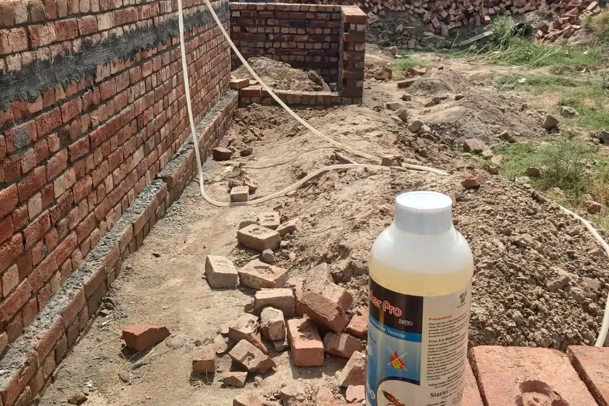 Pre-construction termite foundation treatment - Bahria Town Lahore